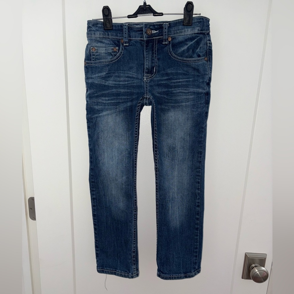 Flypaper straight leg jeans boy's sz 8 EUC LN